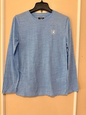 Hurley Light Blue Long Sleeve Crewneck Shirt